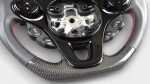carbon leather steering wheel smart 453