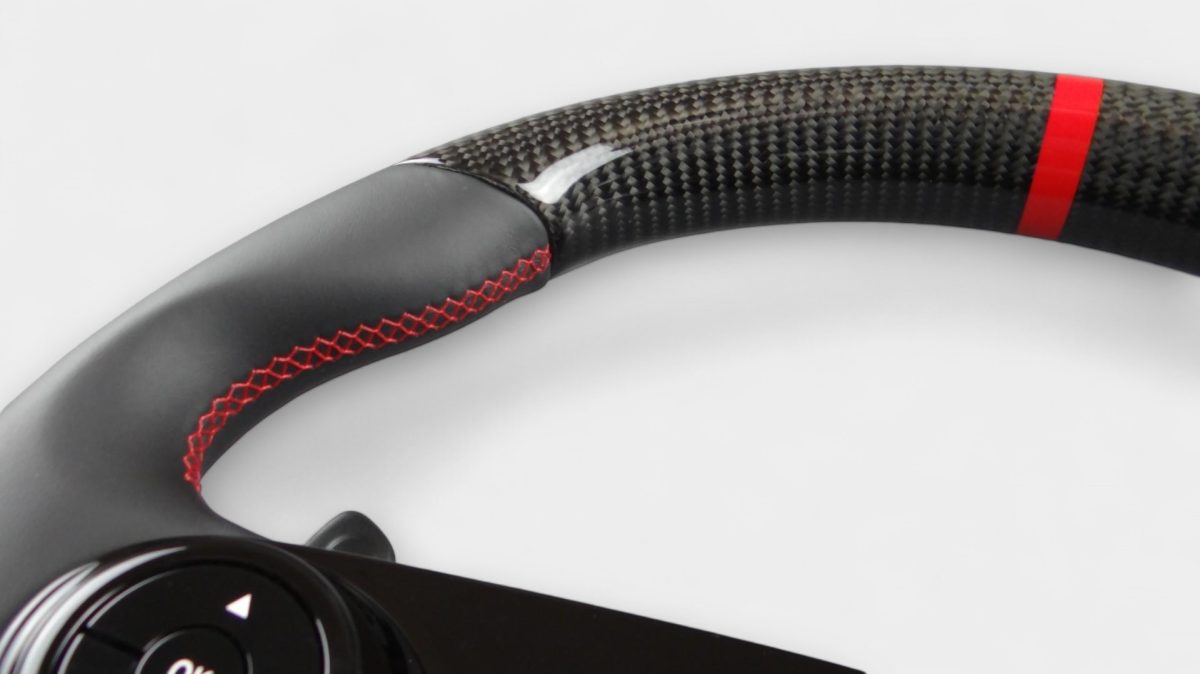 smart 453 carbon fiber interior steering wheel