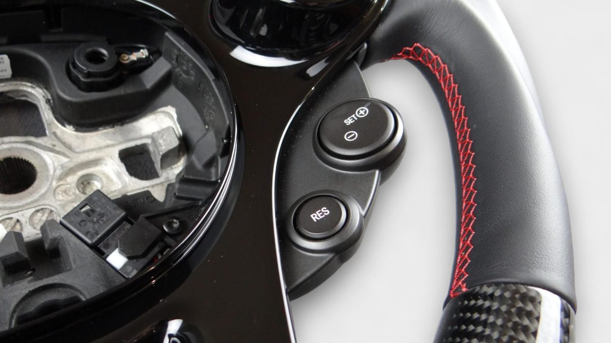 premium carbon leather steering wheel smart