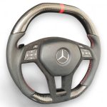 carbon leather steering wheel mercedes w204