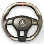 mercedes w212 carbon fiber steering wheel kubay design