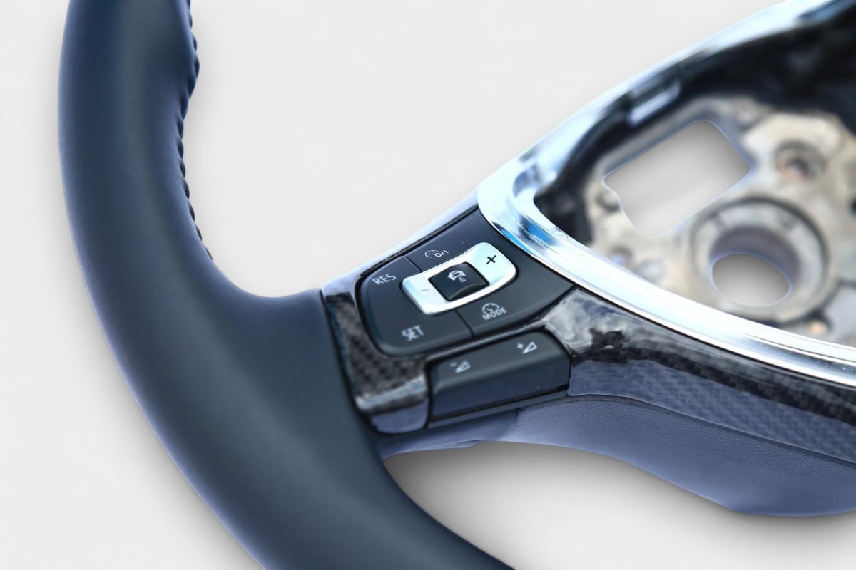 passat b7 carbon interior upgrade steering wheel