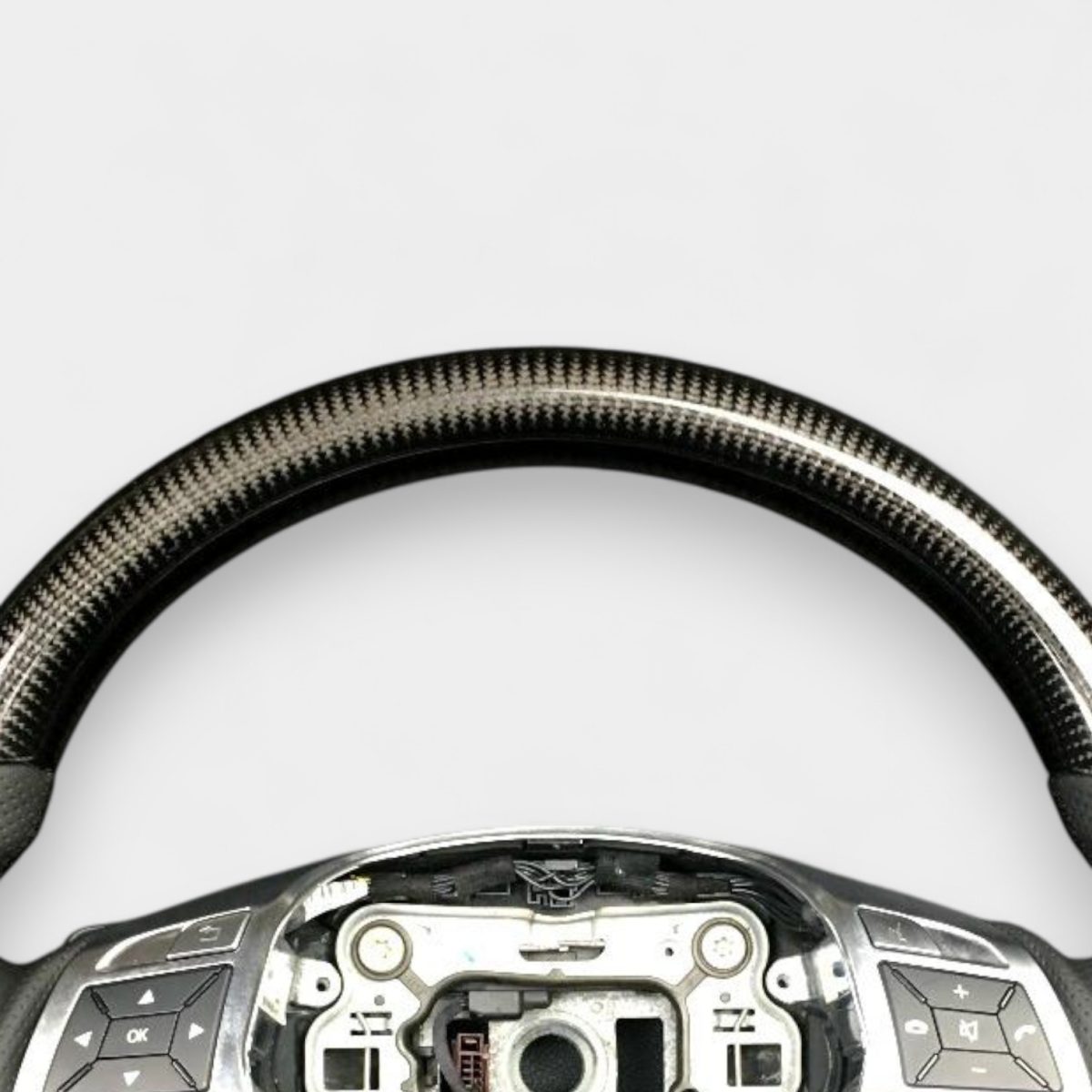 mercedes gl x166 carbon leather steering wheel kubay design