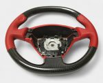 carbon red leather steering wheel ferrari f430