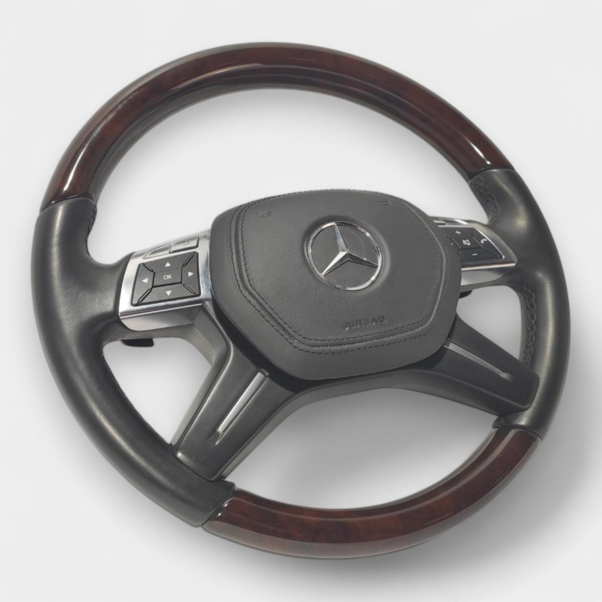 luxury carbon and wood steering wheel mercedes benz