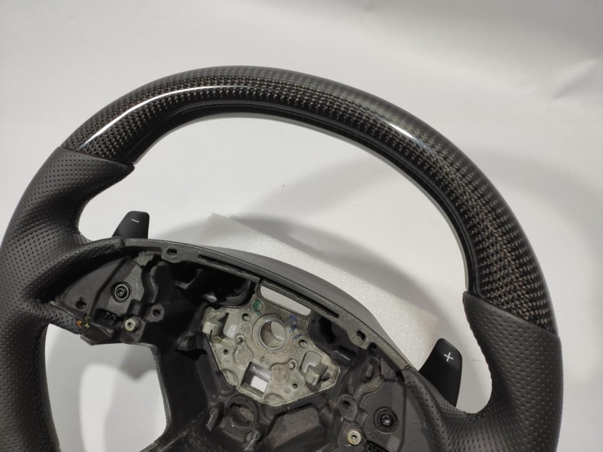 direct fit carbon leather wheel corvette