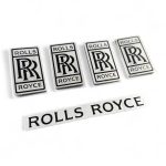 rolls royce stainless steel interior emblems
