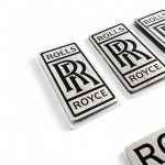 kubay design stainless logo set rolls royce