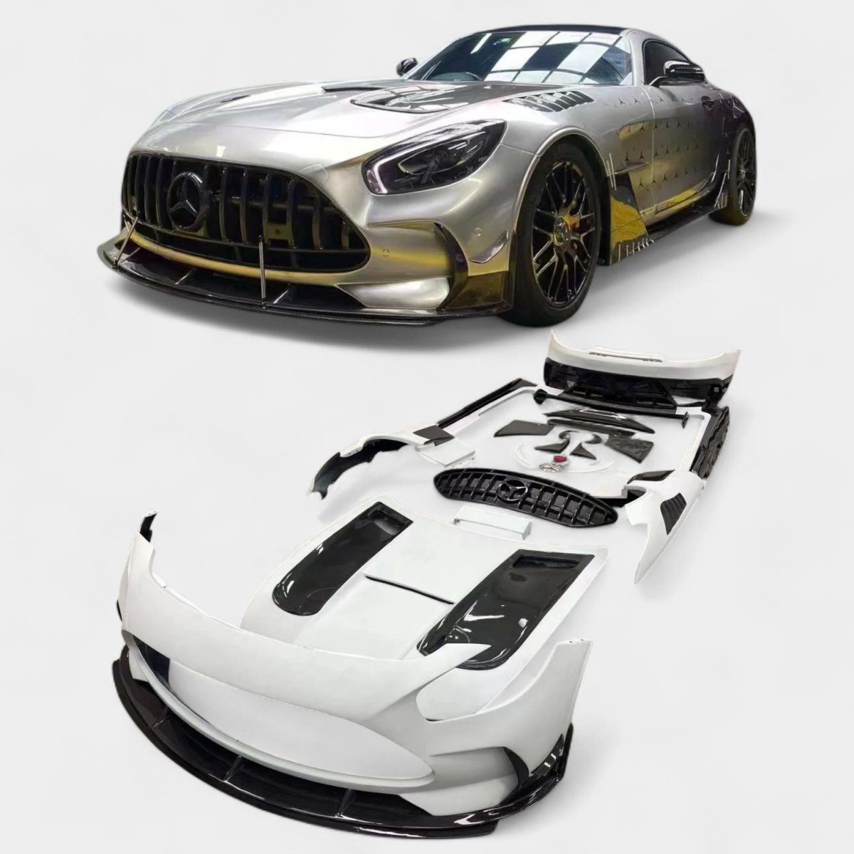 GT R Style Body Kit for Mercedes-Benz AMG GT Coupe C190 2016–2018 (2) 1 GT R style body kit for Mercedes AMG GT C190