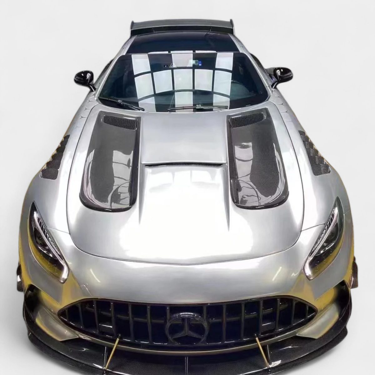 Mercedes AMG GT wide body aero kit front rear hood