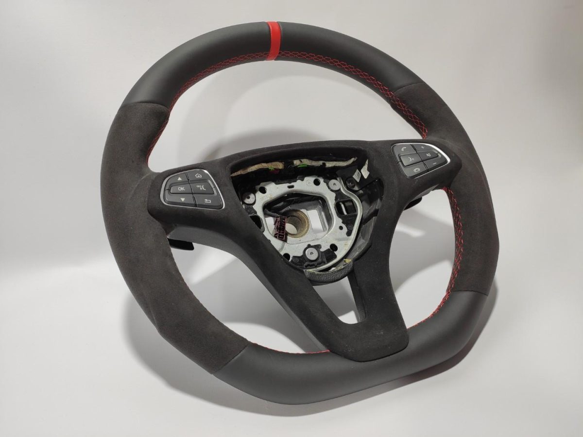 w205 leather alcantara steering wheel retrofit