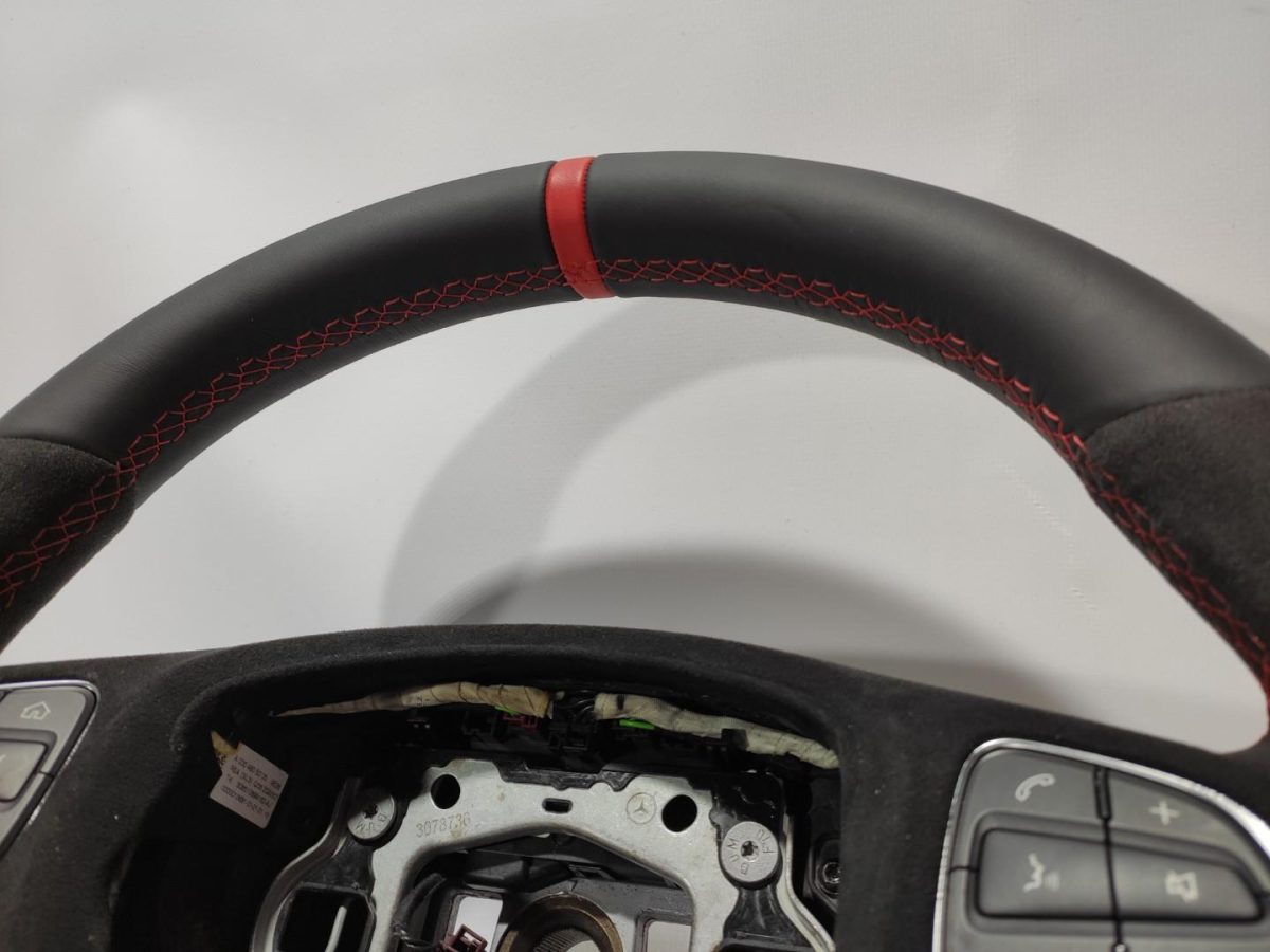 mercedes benz interior upgrade alcantara wheel