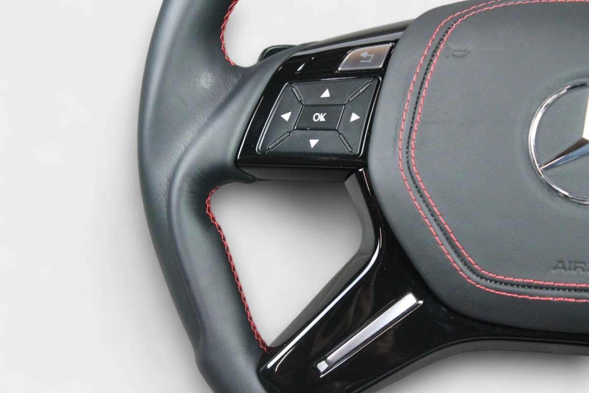 kubay design carbon leather wheel mercedes