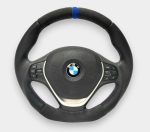 Blue stripe leather steering wheel BMW 3 Series