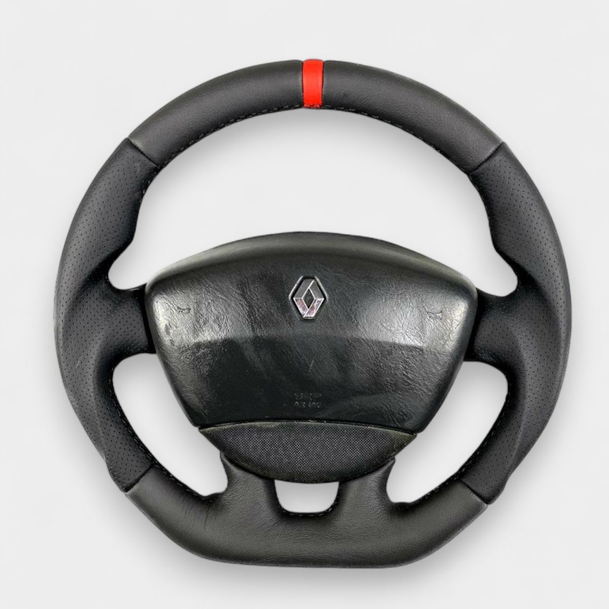 Leather Steering Wheel for Renault Traffic Opel Vivaro Nissan Primastar (2) opel vivaro leather steering wheel kubay design