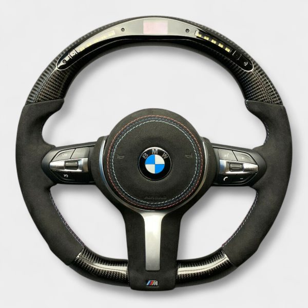 BMW F30 LED shift light steering wheel carbon