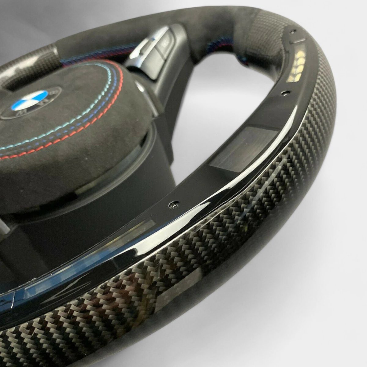 Kubay Design carbon Alcantara LED wheel BMW