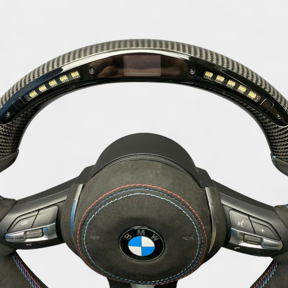 Alcantara grip carbon wheel BMW F15 LED panel
