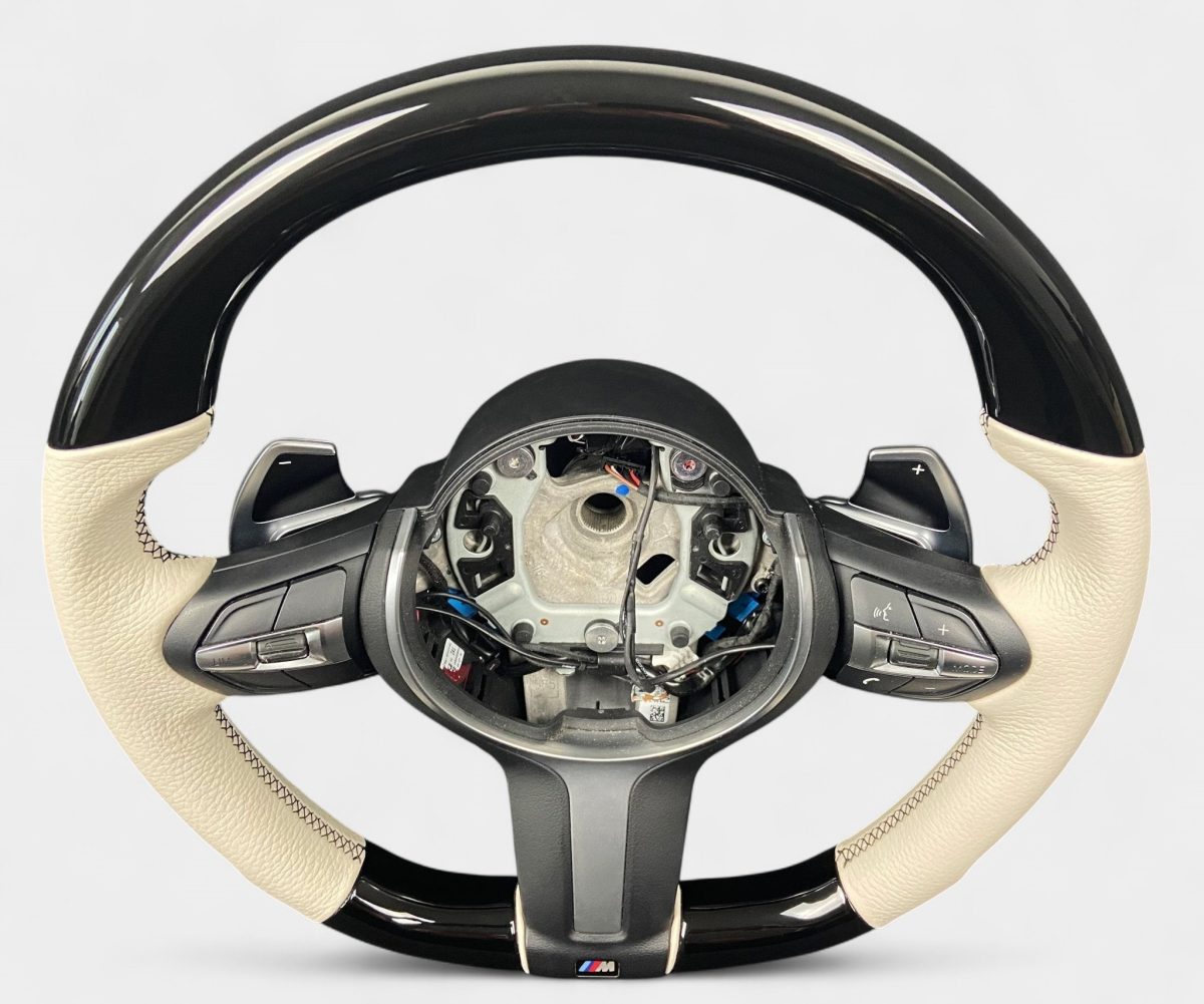 BMW F15 interior upgrade carbon and white wheel