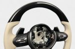 BMW F15 flat bottom carbon performance wheel white