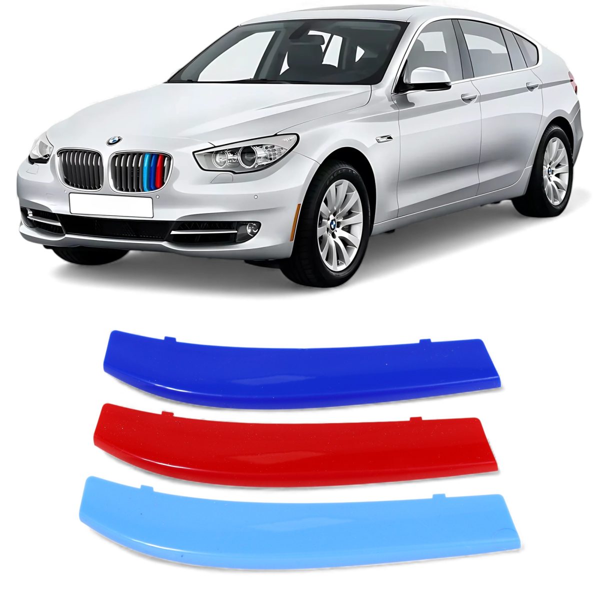 M-Style Grill Stripes for BMW 5 GT F07 2009–2017 (1) bmw f07 front stripes