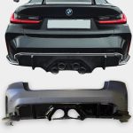 BMW 3 Series G20 M3 style rear bumper Kubay Design