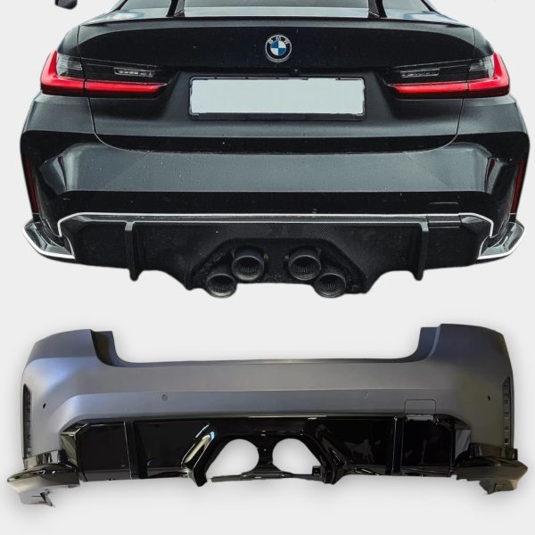 BMW 3 Series G20 M3 style rear bumper Kubay Design