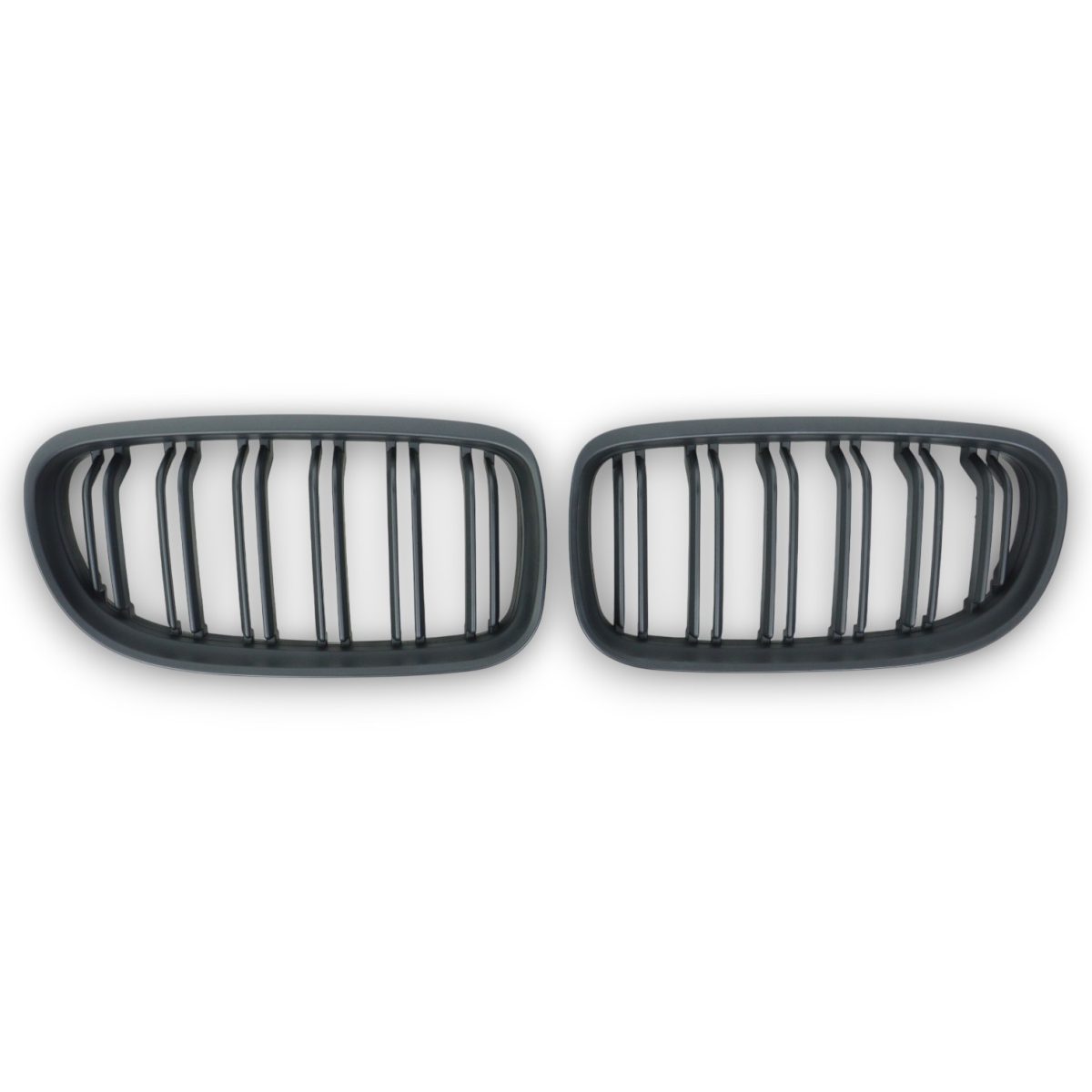 Matte Black M-Package Kidney Grilles for BMW 3 Series E90 2008–2011 (1) BMW E90 matte black kidney grille