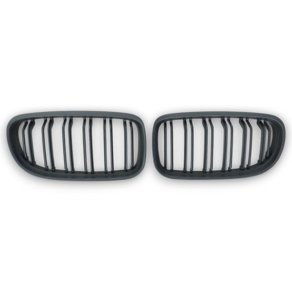 BMW E90 matte black kidney grille