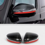 Carbon Fiber Mirror Covers with Red Stripe for Mercedes G-Class W463A – Kubay Design