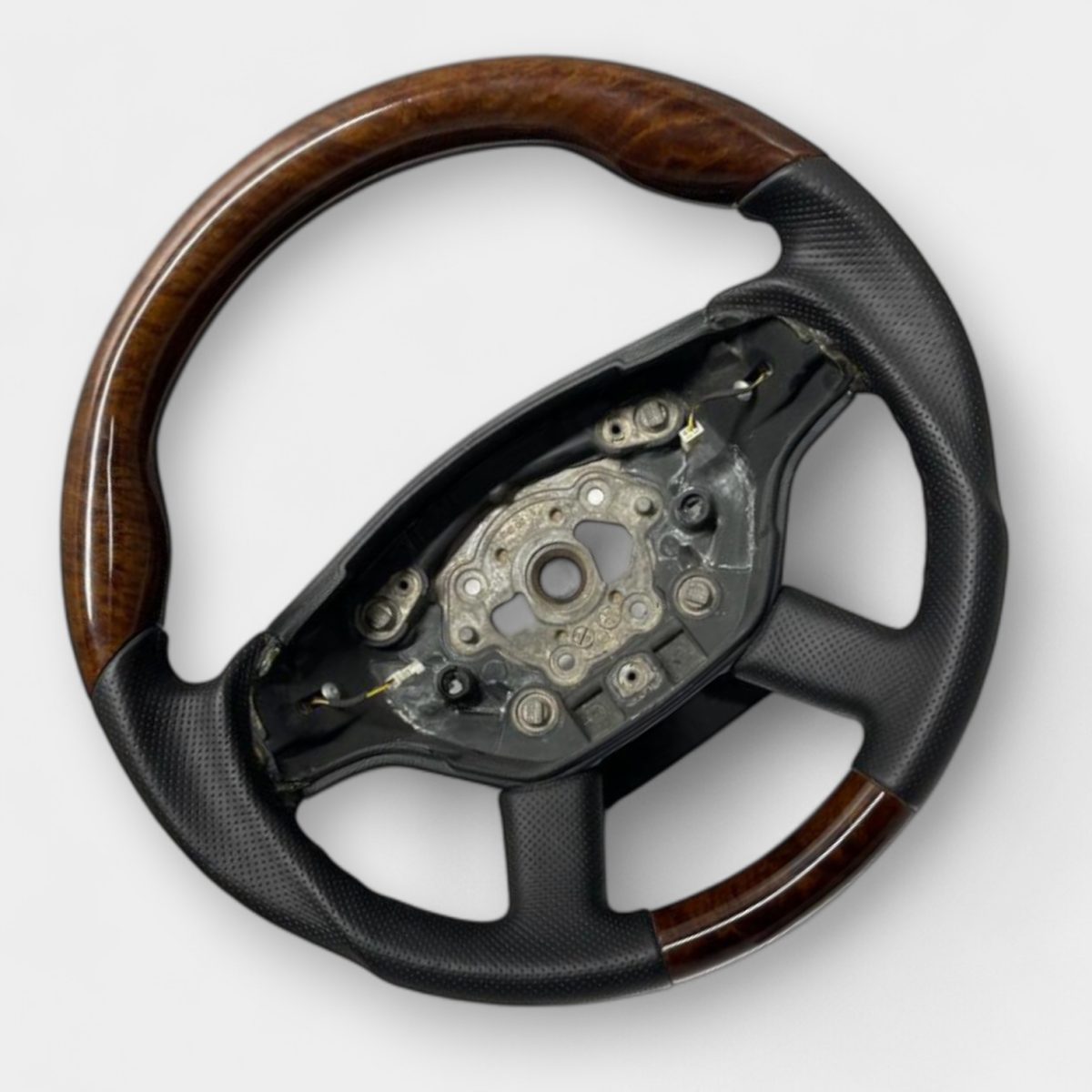 luxury wooden steering wheel mercedes w221