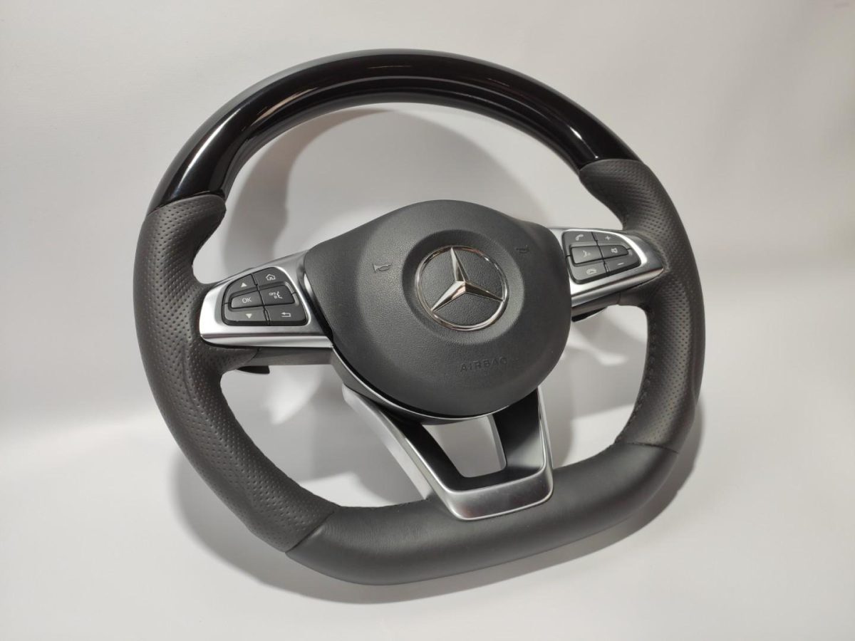 glc gloss black steering wheel kubay design