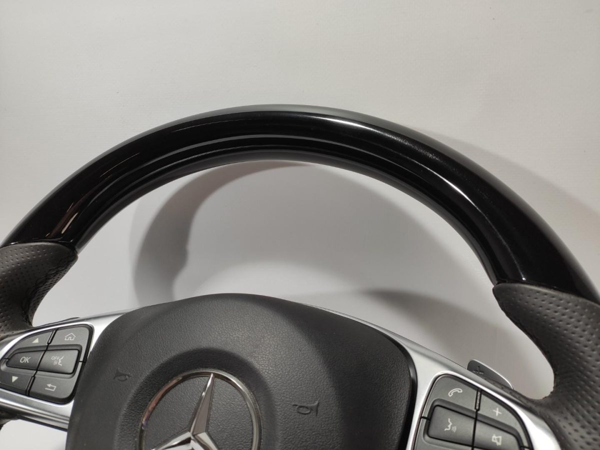 w205 premium piano coated steering wheel
