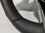 dual leather grip piano black wheel mercedes