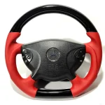 mercedes g class red leather steering wheel w463