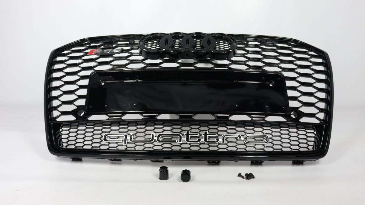 RS6 style black front grille Audi A6