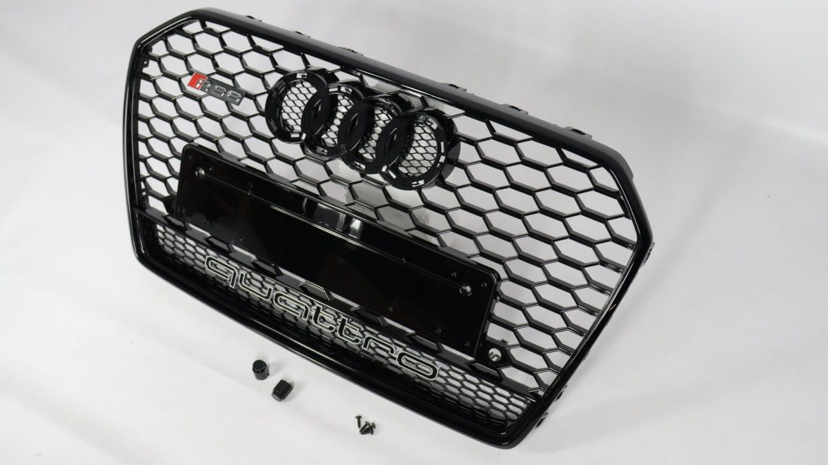 Audi A6 black QUATTRO grille upgrade