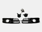 Kubay Design RS6 chrome fog light grilles Audi A6 C7
