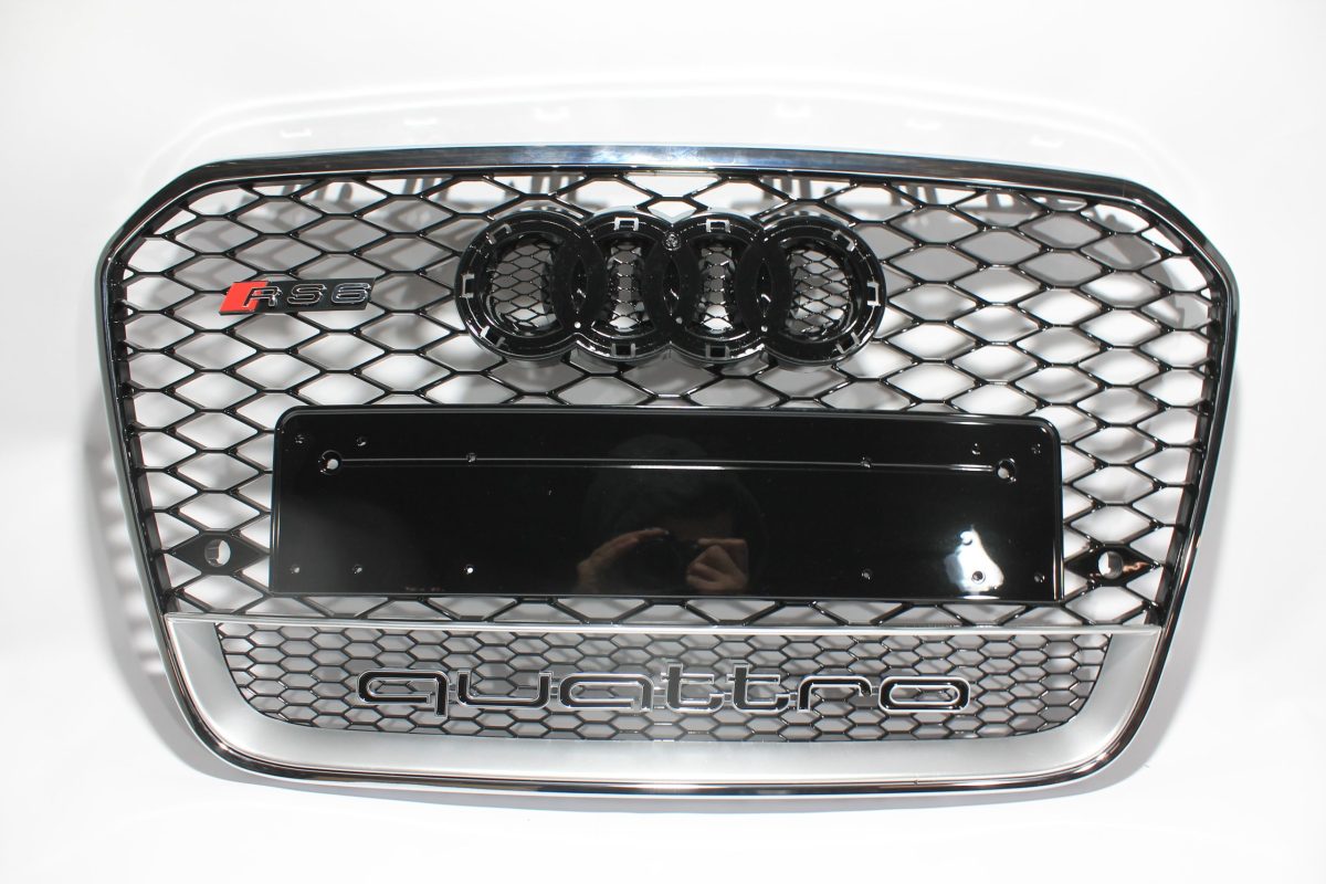 RS6 style chrome QUATTRO grille Audi A6