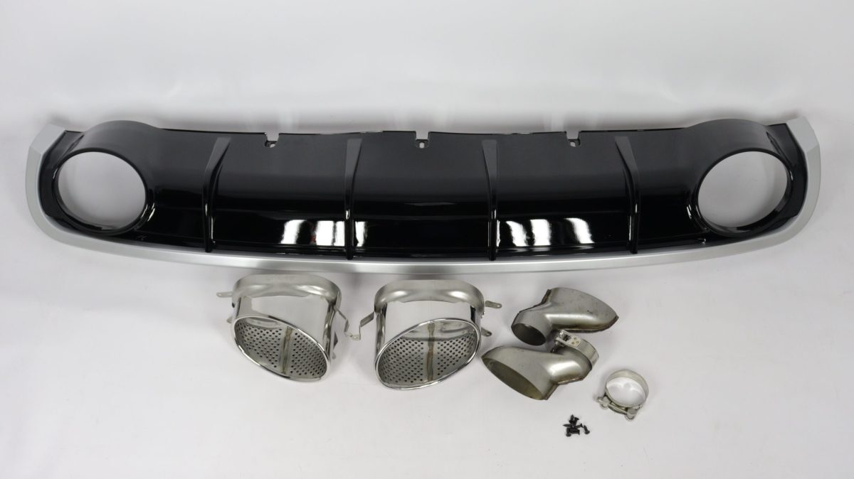 Audi A6 sporty rear diffuser black