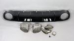 Audi A6 sporty rear diffuser black