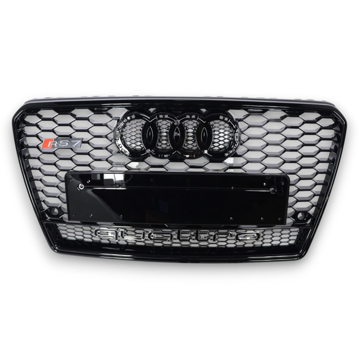RS7 Black QUATTRO Front Radiator Grille for Audi A7 2010–2014 (1) RS7 black grille Audi A7 2010–2014