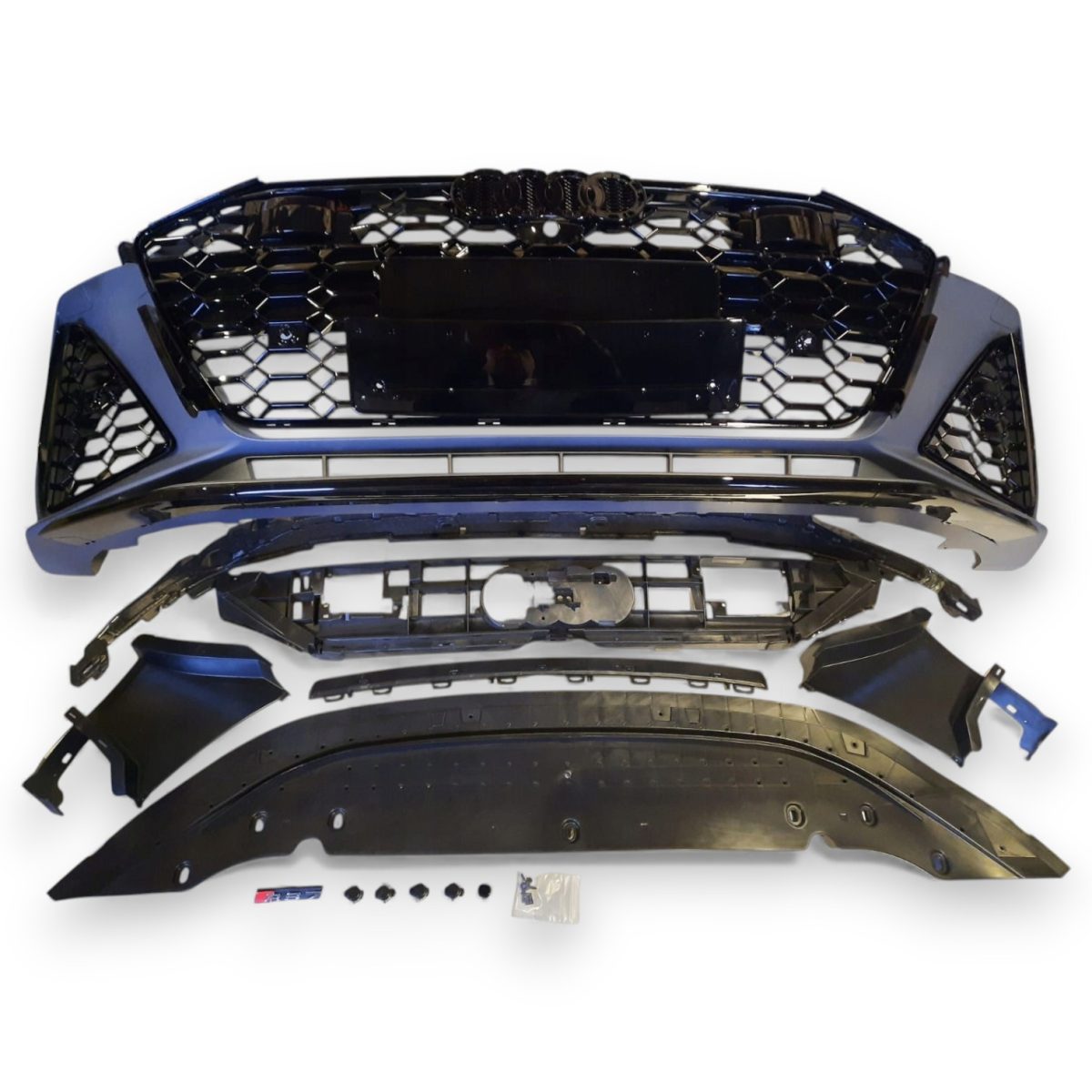 RS7-Style Front Bumper with Grille for Audi A7 C8 2018+ (3) RS7 body kit front bumper Audi A7