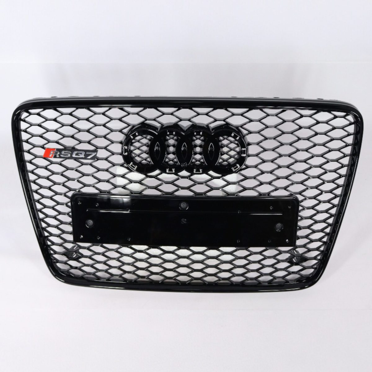 RSQ7-Style Black Front Grille for Audi Q7 4L 2006–2015 (1) Audi Q7 aggressive black grill