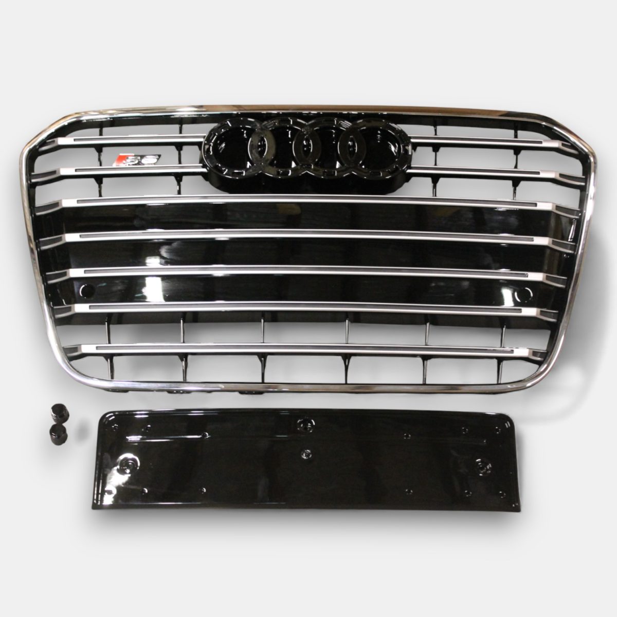 S6 Chrome Front Grille for Audi A6 C7 2012–2015 (1) S6 chrome grille Audi A6 C7