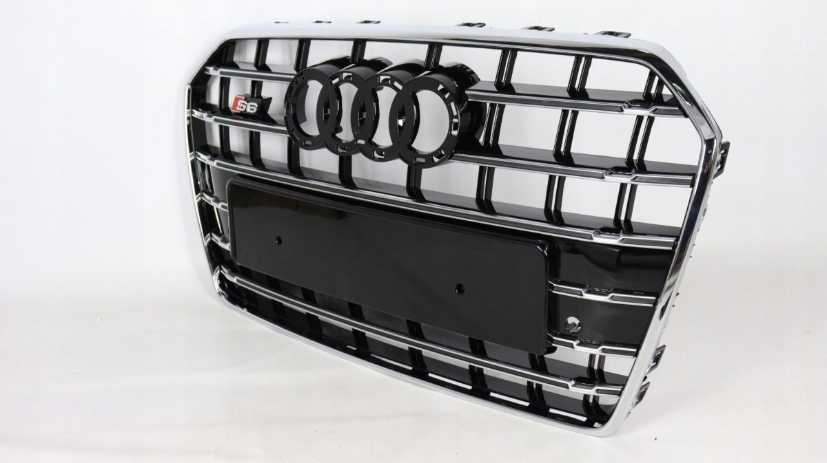 S6 Chrome Front Radiator Grille for Audi A6 2016–2018