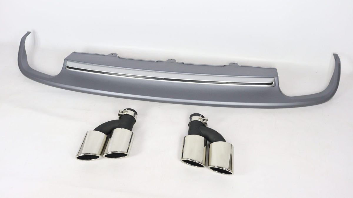 Audi A6 S line rear diffuser silver