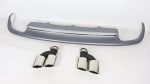 Audi A6 S line rear diffuser silver
