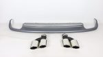 Audi A6 rear diffuser with exhaust tips