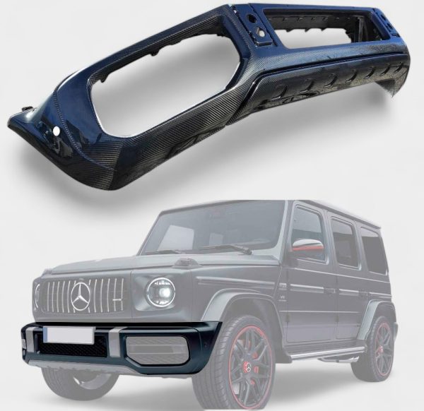 amg carbon fiber front bumper mercedes g class w463a kubay design